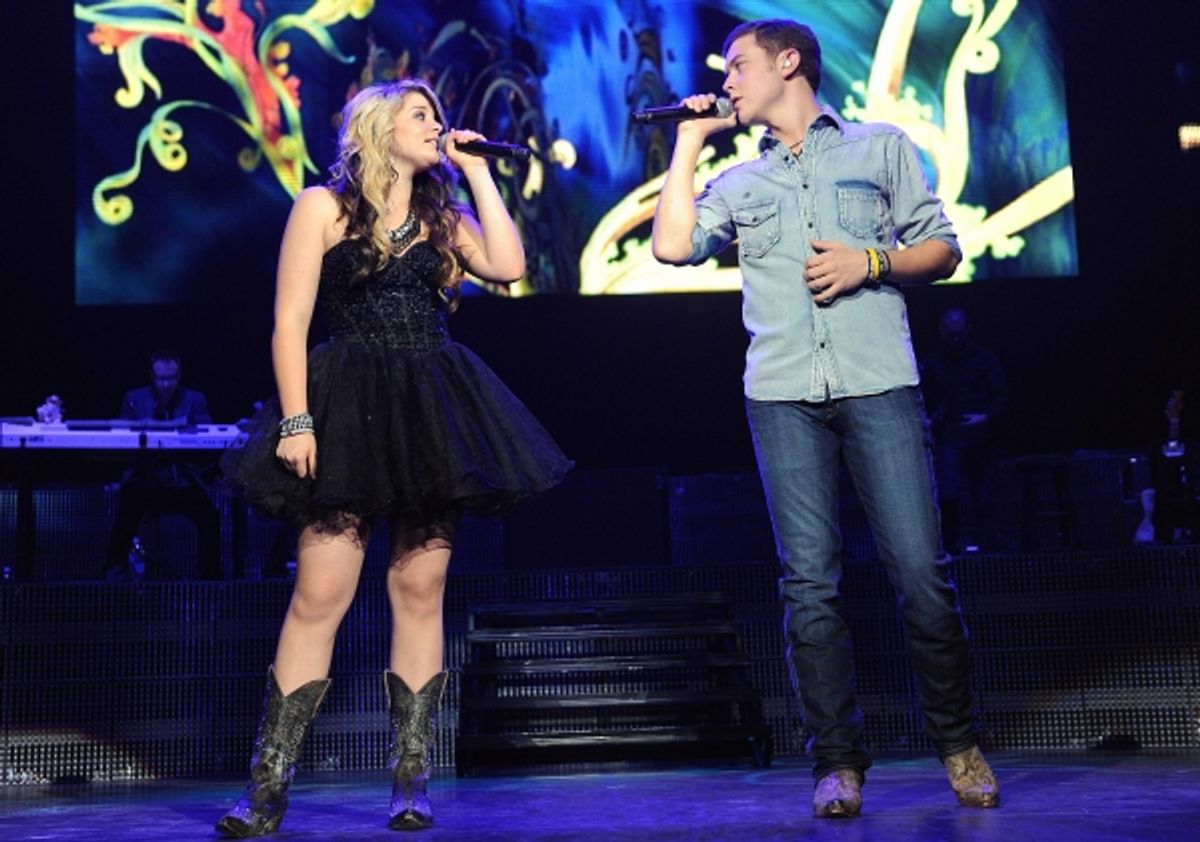 Scotty McCreery and Lauren Alaina at 