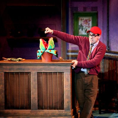  Rob McClure with Michael Latini as Audrey II Photo