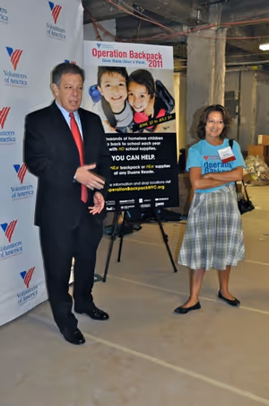Comissioner Seth Diamond (Department of Homeless Services) and Rachel Weinsten (VP of Photo