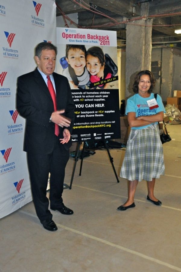 Comissioner Seth Diamond (Department of Homeless Services) and Rachel Weinsten (VP of Photo