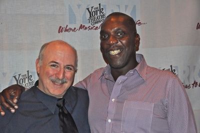 Geoff Cohen (Managing Director of The York Theatre) and Gerry McIntyre Photo