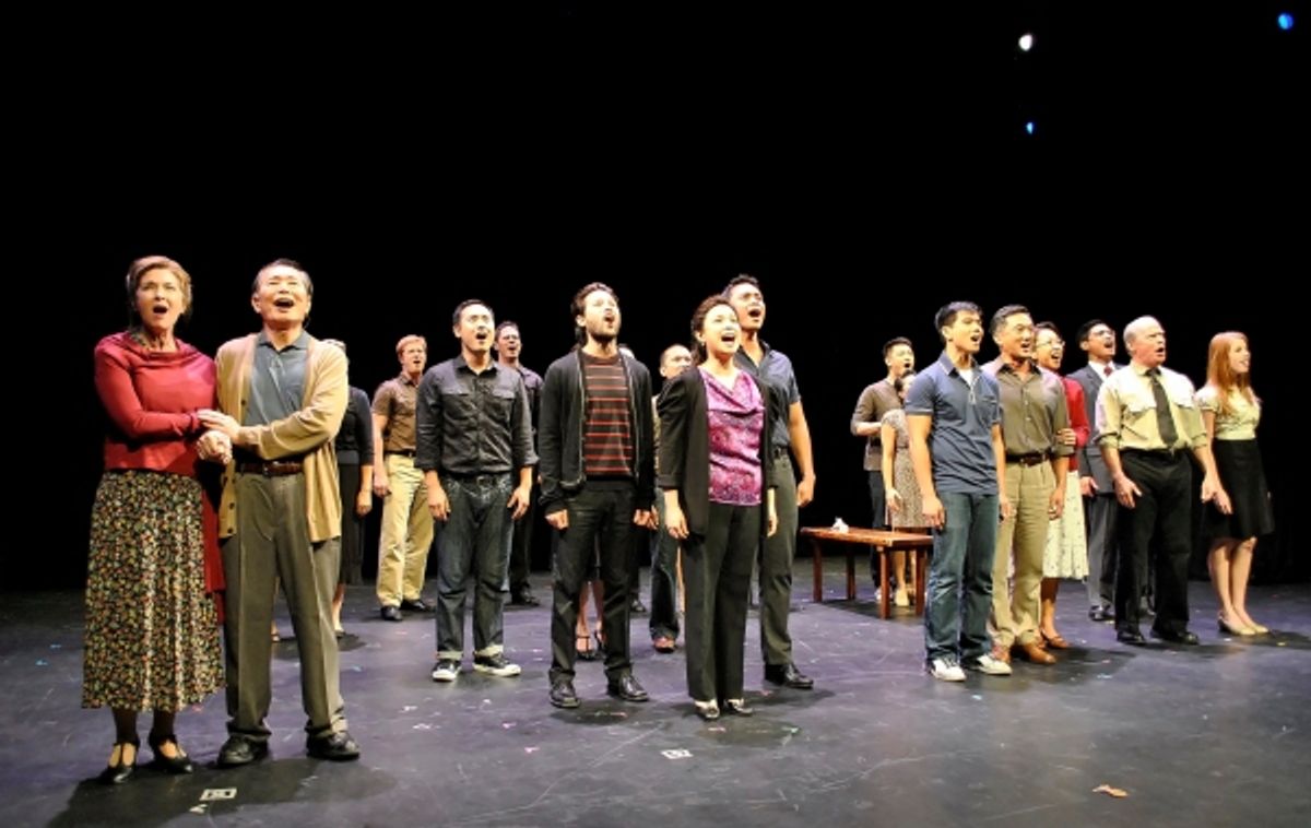 Lea Salonga and the cast of ALLEGIANCE at 