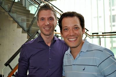 Lorenzo Thione with guest John Tartaglia  Photo