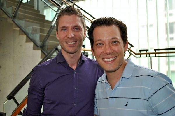 Lorenzo Thione with guest John Tartaglia  Photo