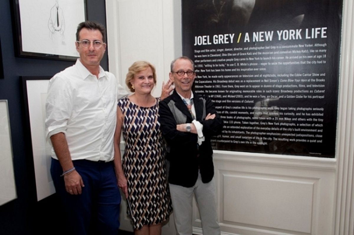 Jon Robin Baitz, MCNY President Susan Henshaw Jones, and Joel Grey at 