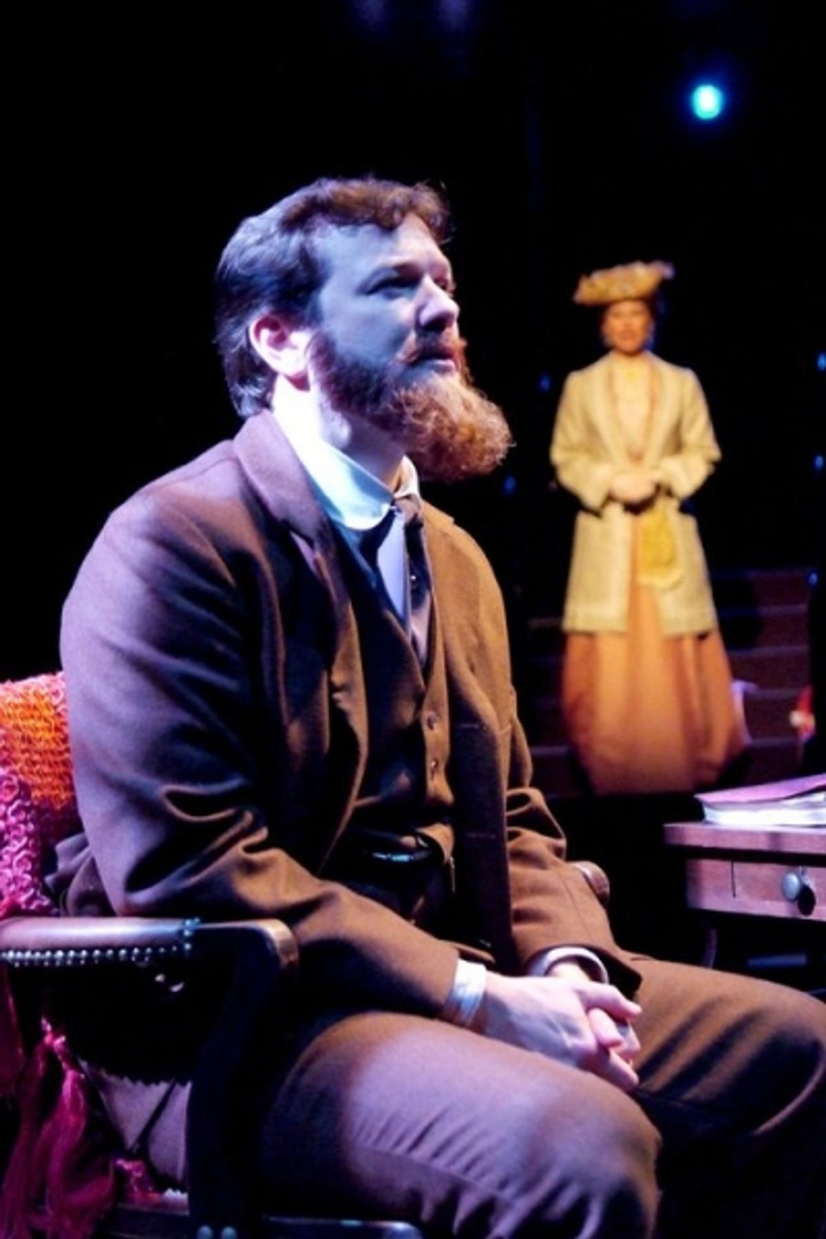 Rod Brogan as George Bernard Shaw and Angela Pierce as Charlotte Payne-Townshend at 