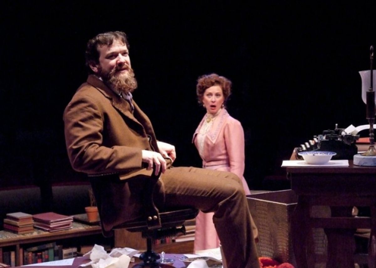 Rod Brogan as George Bernard Shaw and Angela Pierce as Charlotte Payne-Townshend at 