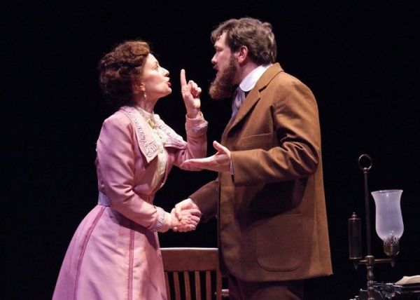 Rod Brogan as George Bernard Shaw and Angela Pierce as Charlotte Payne-Townshend Photo