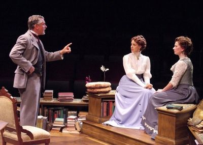 Michael Warner as Sidney Webb, Natalie Gold as Beatrice Webb and Angela Pierce as Cha Photo