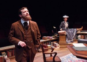 Rod Brogan as George Bernard Shaw and Angela Pierce as Charlotte Payne-Townshend Photo