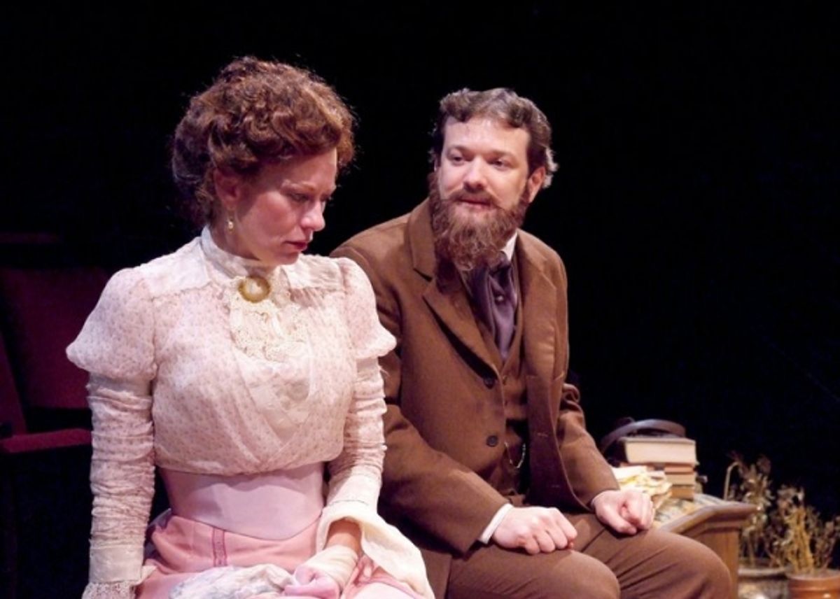 Rod Brogan as George Bernard Shaw and Angela Pierce as Charlotte Payne-Townshend at 