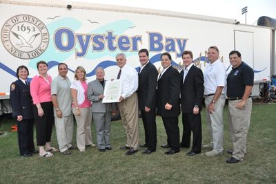 Michael Amante, Daniel Rodriguez and Andy Cooney join John Venditto (Supervisor Town  Photo