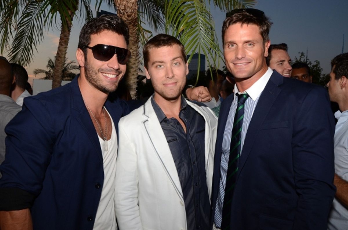 Rodiney Santiago, Lance Bass, Reichen Lehmkuhl. Photo Credit Andrew Werner at 