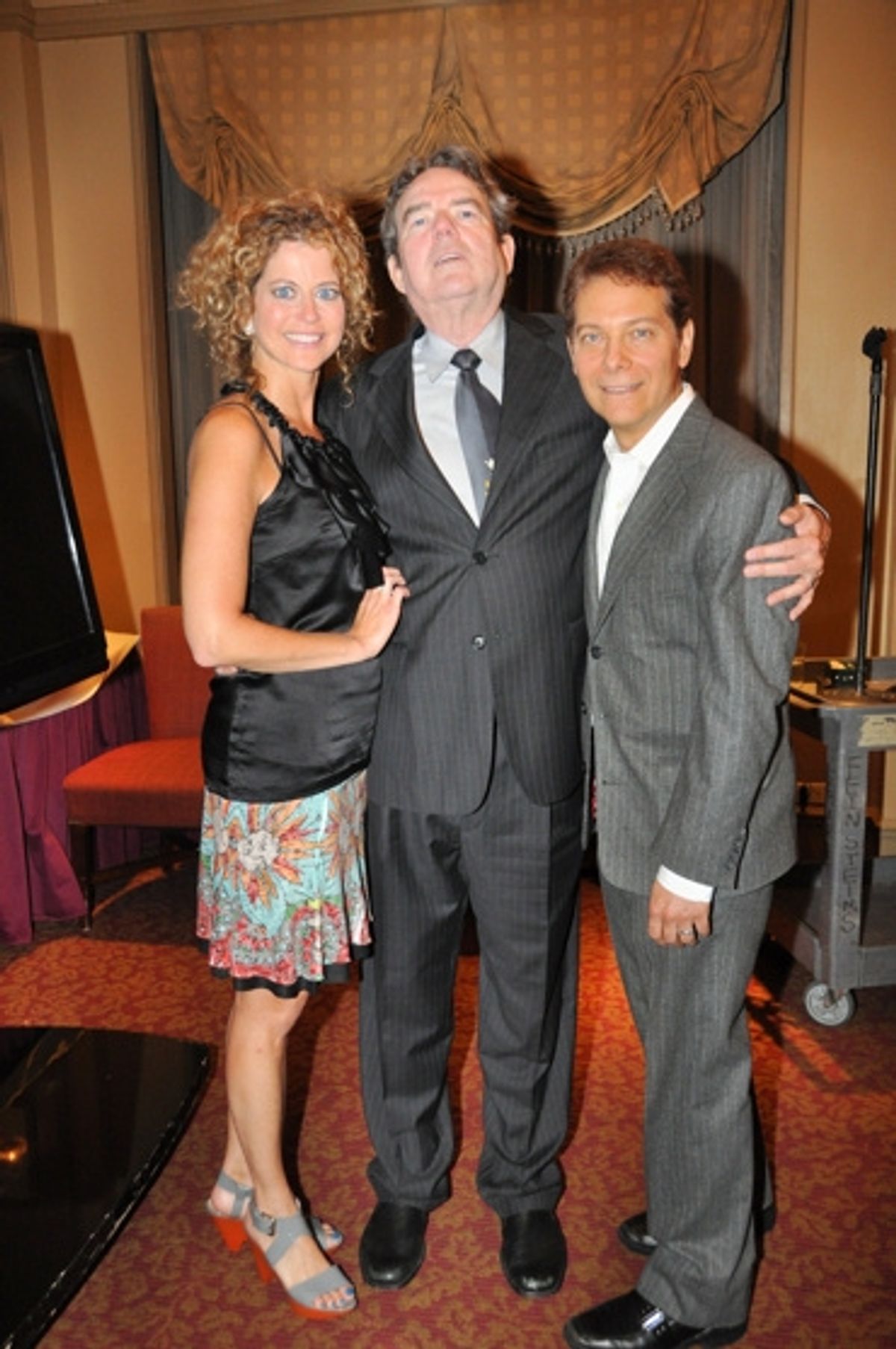 Laura Savini, Jimmy Webb and Michael Feinstein at 