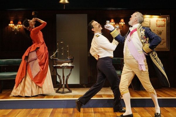 Robert O. Berdahl (Captain Corcoran) Heather Lindell (Josephine) and Peter Thomson (S Photo