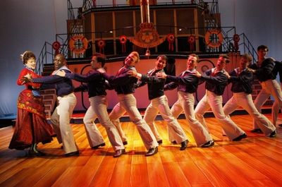 Christina Baldwin (Buttercup) and the sailors of H.M.S. PINAFORE Photo