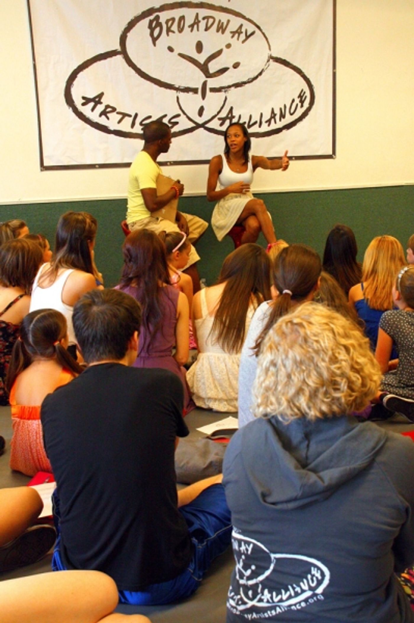 Photo Flash: THE BOOK OF MORMON's Nikki M. James Speaks at Broadway Artists Alliance Workshop!  Image