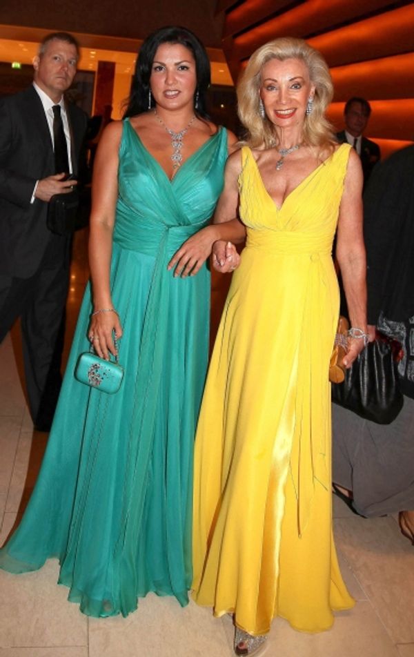 Opera singer Anna Netrebko and Elisabeth Himmer-Hirnigel Photo
