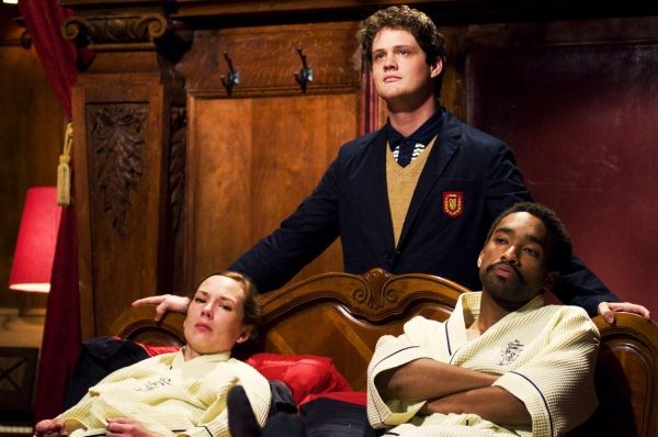 Sarah Lemp as Dr. Sarah Bauer, Nick Lawson as Norman and Jordan Tisdale as Leroy in P Photo