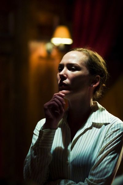 Sarah Lemp as Dr. Sarah Bauer in Pink Knees on Pale Skin. Photo