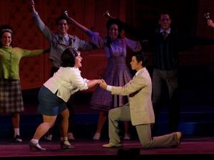 Marissa Jaret Winokur and Nick Jonas @ BroadwayWorld Marissa Jaret Winokur and Nick Jonas Photo