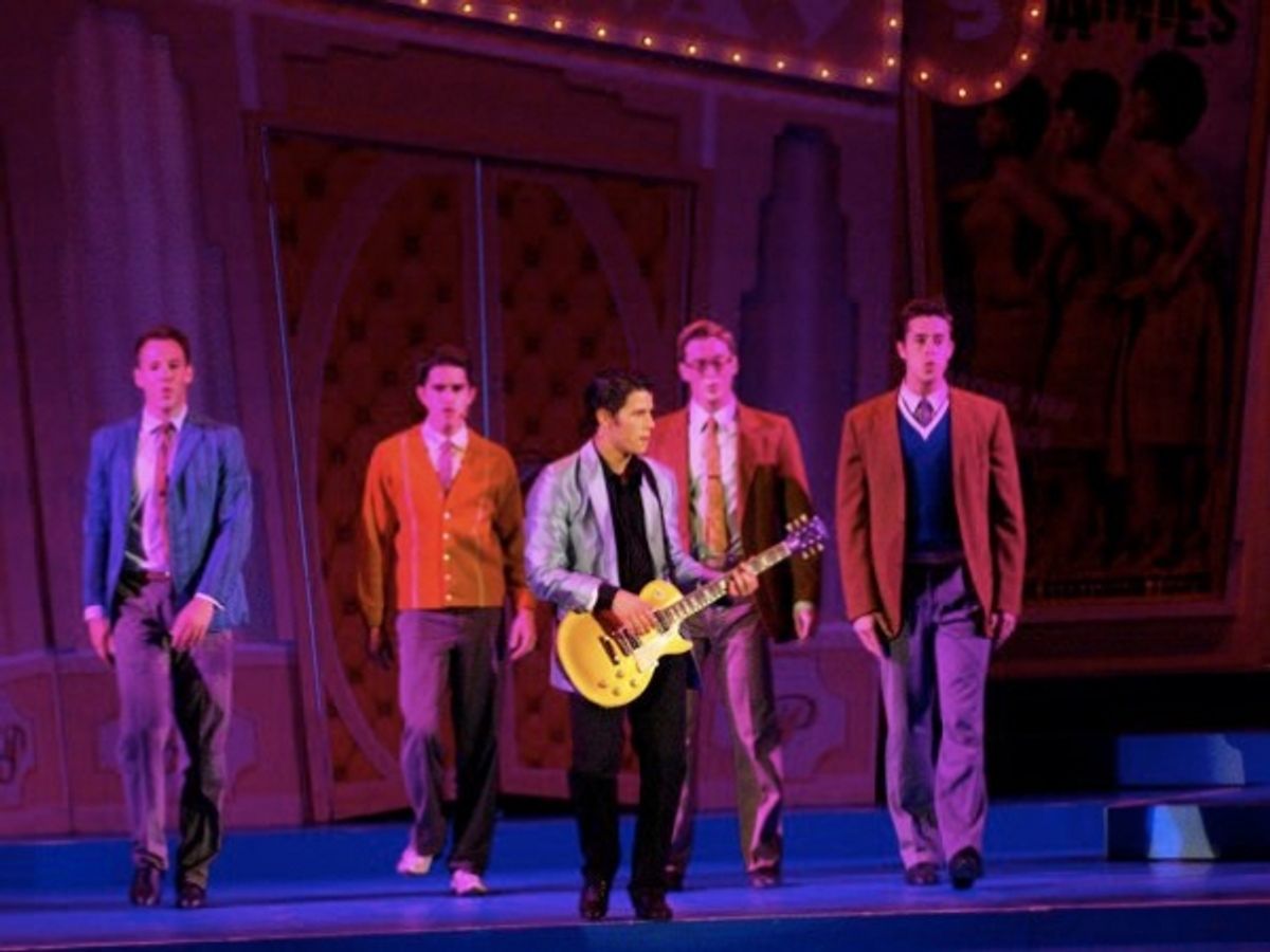 Nick Jonas as 'Link' in HAIRSPRAY at the Hollywood Bowl at 