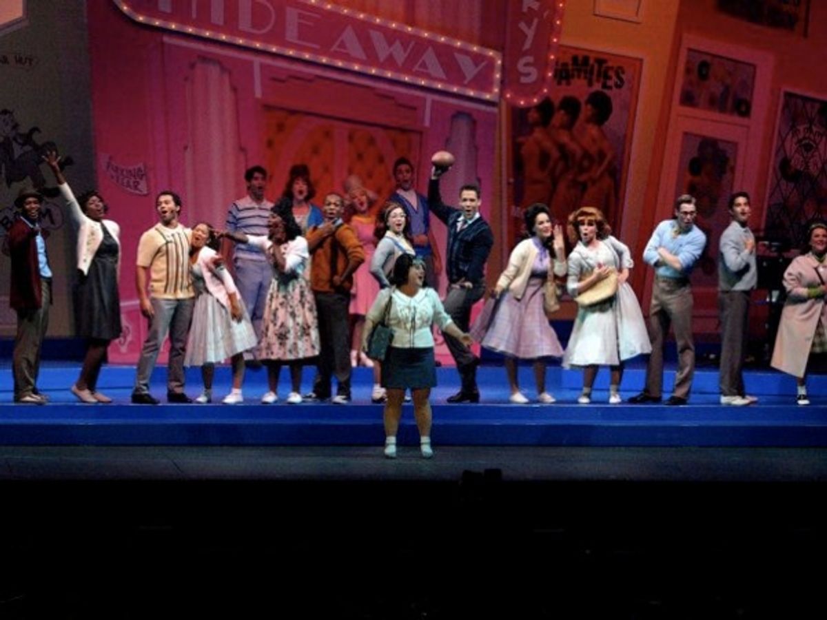 Marissa Jaret Winokur and the cast of HAIRSPRAY Opens at the Hollywood Bowl at 