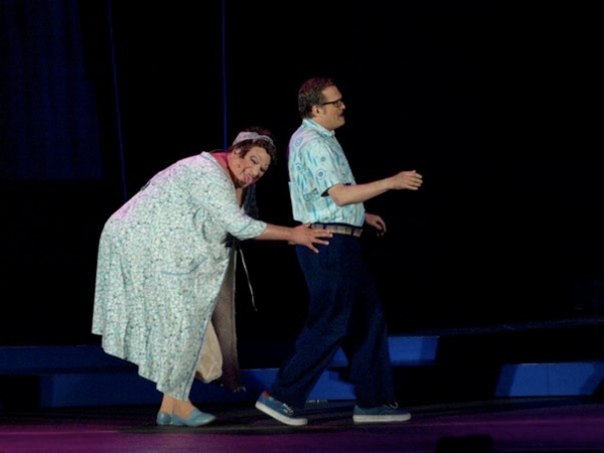 Harvey Fierstein and Drew Carey at 