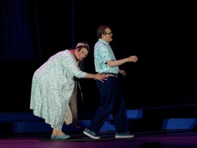 Harvey Fierstein and Drew Carey Photo