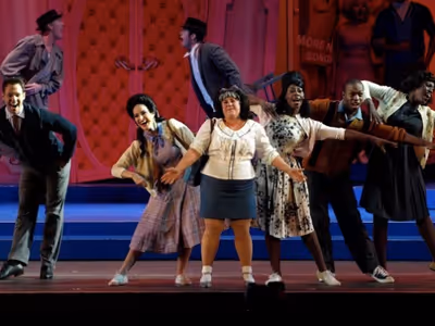 Marissa Jaret Winokur and the cast of HAIRSPRAY Opens at the Hollywood Bowl Photo