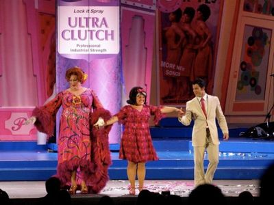 Harvey Fierstein, Marissa Jaret Winokur and Nick Jonas Photo