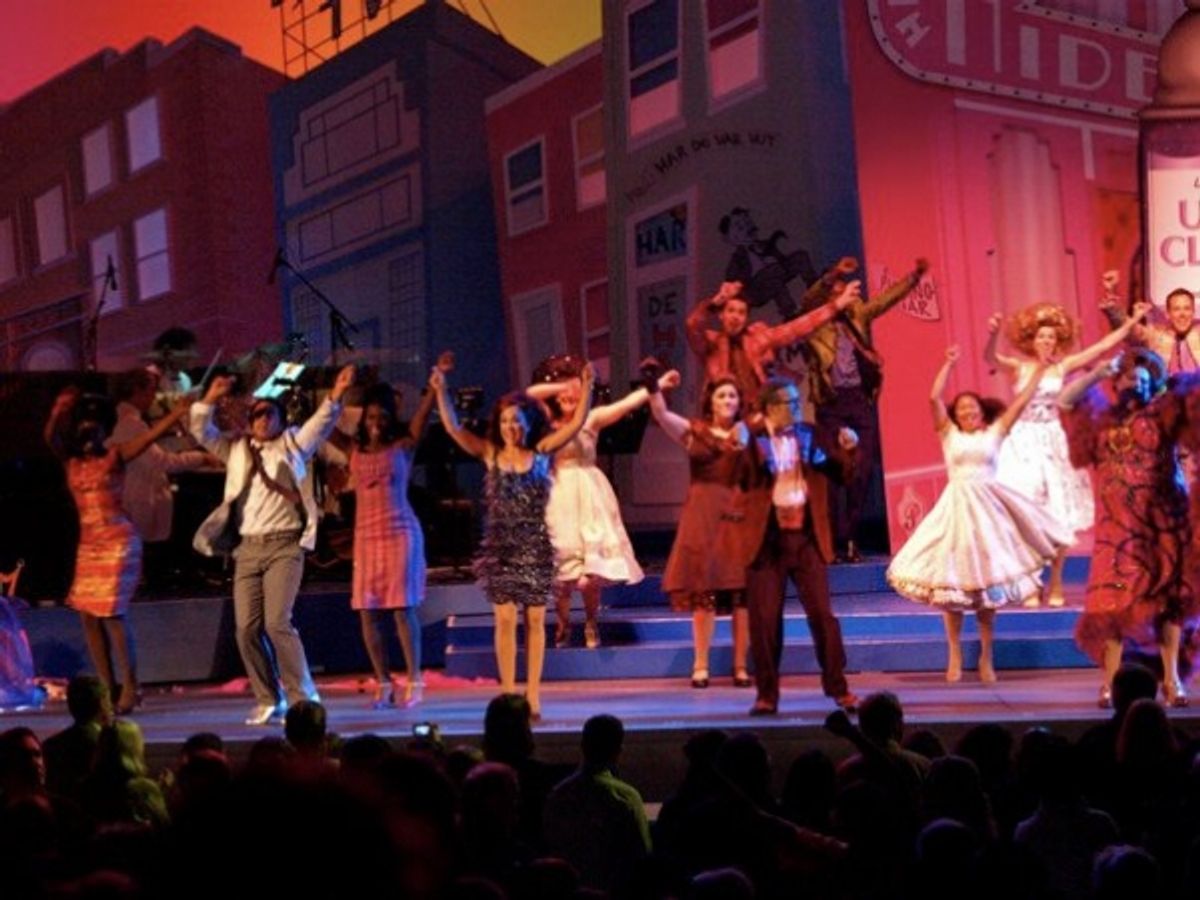 Diana DeGarmo and the cast of HAIRSPRAY Opens at the Hollywood Bowl at 