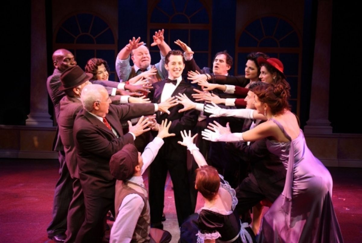 Josh Grisetti and the cast of ENTER LAUGHING, THE MUSICAL at 