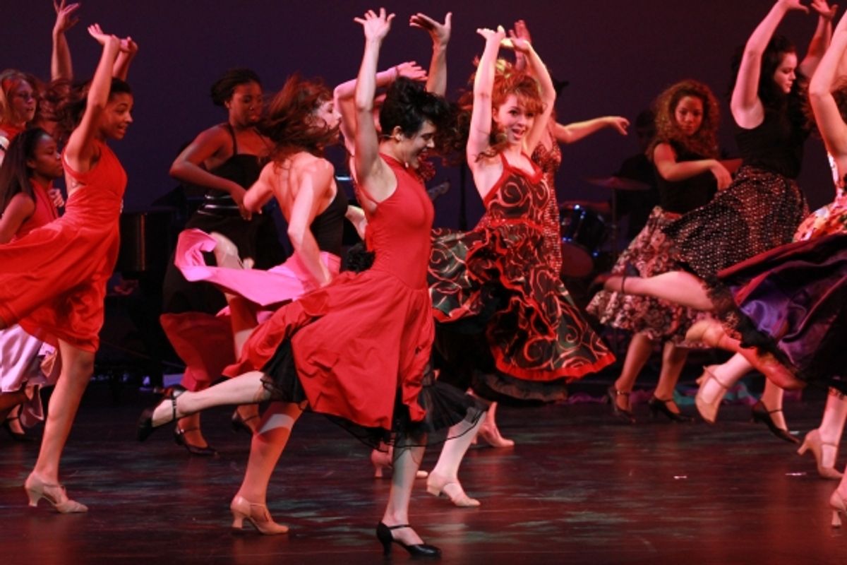 Grace Gealey with students at 