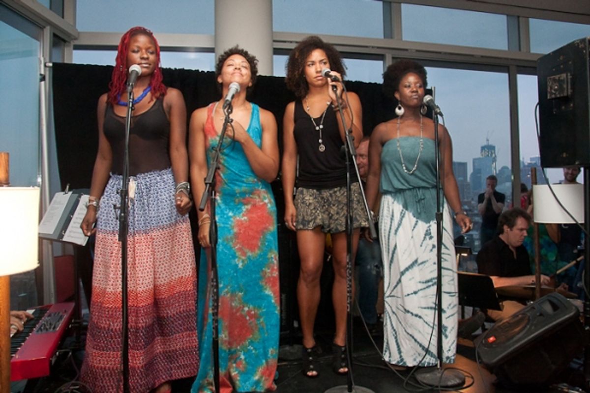 Lulu Fall, Shaleah Adkisson, Tanesha Ross, and Phyre Hawkins at 