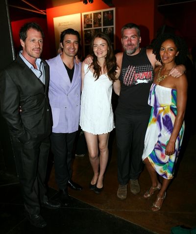 (L-R) The Cast of "This" Darren Pettie, Gilles Marini, Saffron Burrows, Glenn Fitzger Photo