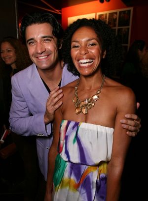 Cast members Gilles Marini (L) and Eisa Davis (R) Photo