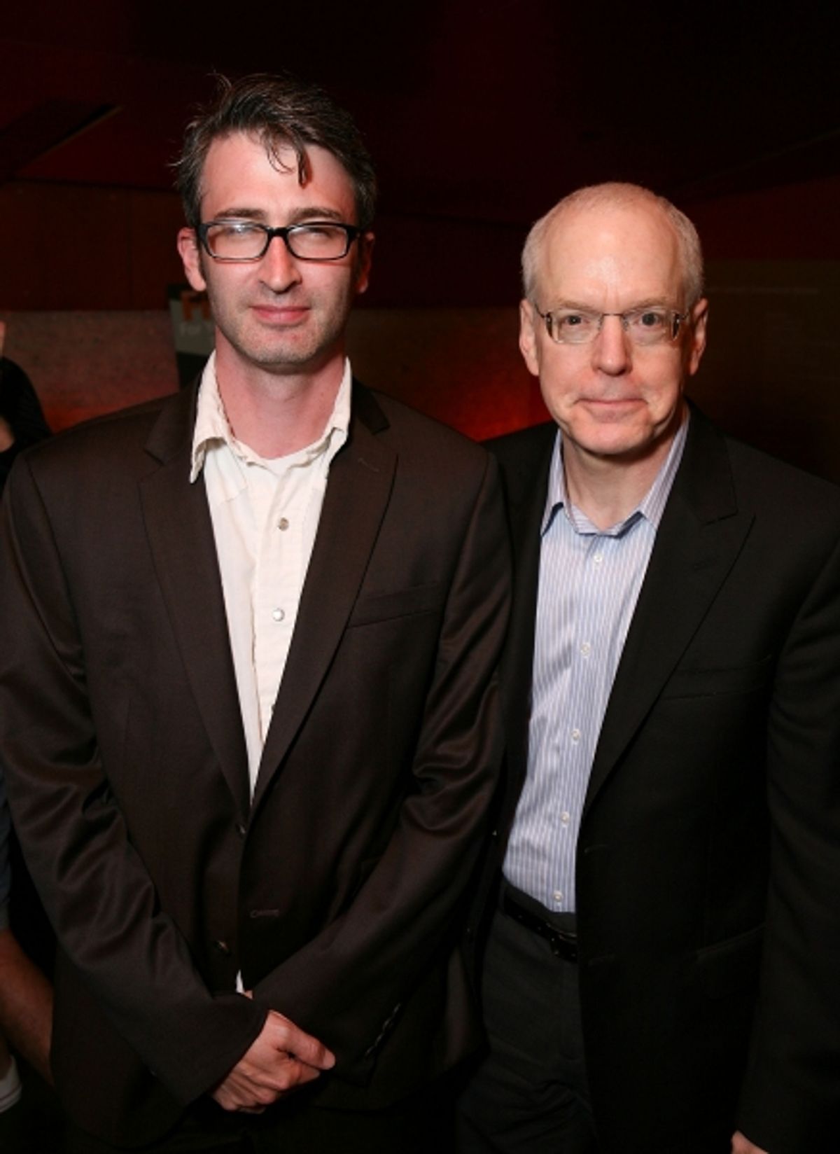 Director Daniel Aukin (L) and CTG Producing Director Douglas C. Baker (R) at 