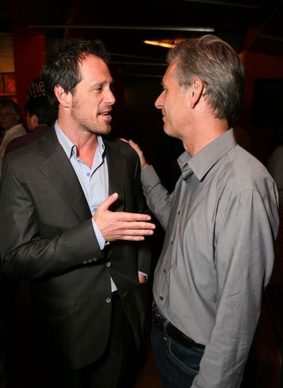 Cast member Darren Pettie (L) and CTG Artistic Director Michael Ritchie (R) Photo