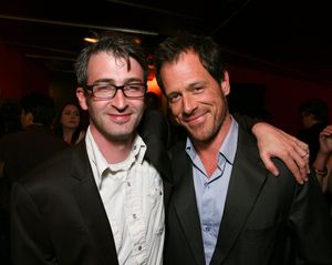 Director Daniel Aukin (L) and cast member Darren Pettie (R) Photo