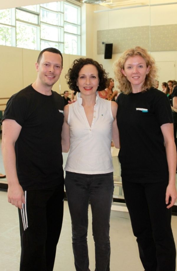 Ben Hartley (Program Founder & Director), Bebe Neuwirth and Karen Speers (UK Coordina Photo