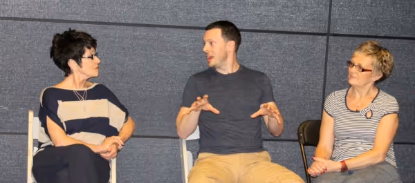  Chita Rivera,  Ben Hartley (Program Founder & Director), and Karen Speers (UK Coordi Photo