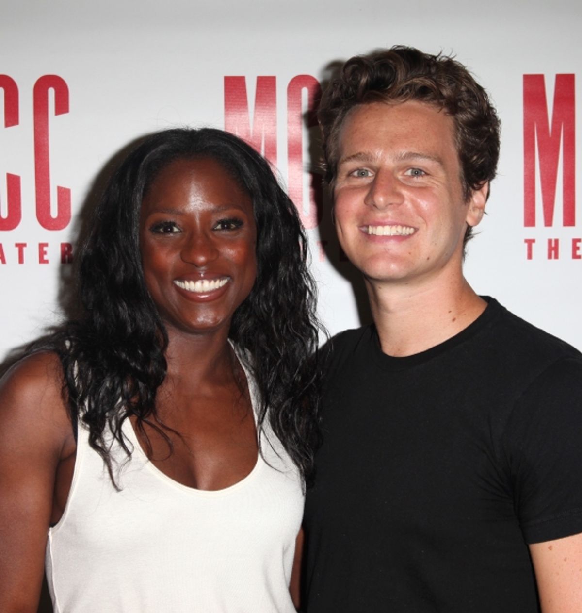 Rutina Wesley & Jonathan Groff attending the Meet & Greet the Cast for MCC's Premiere Production of 'The Submission' in New York City. at 