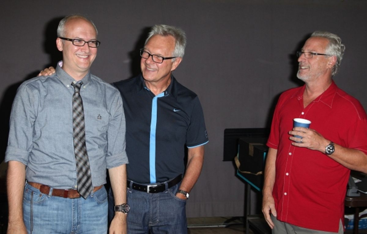Playwright: Jeff Talbott, Director: Walter Bobbie & Robert LuPone attending the Meet & Greet the Cast for MCC's Premiere Production of 'The Submission' in New York City. at 