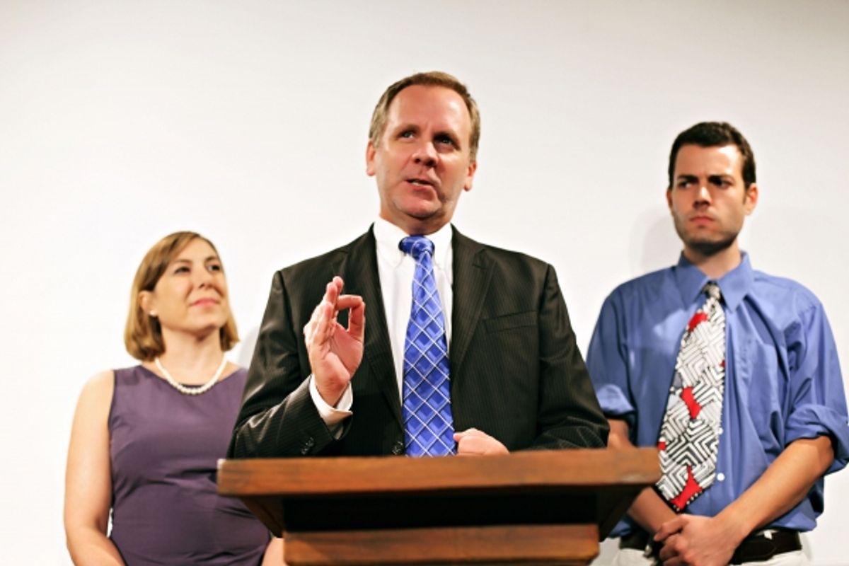 Rachel Joseph, Andrew Thornton, E.J. Roberts  at 