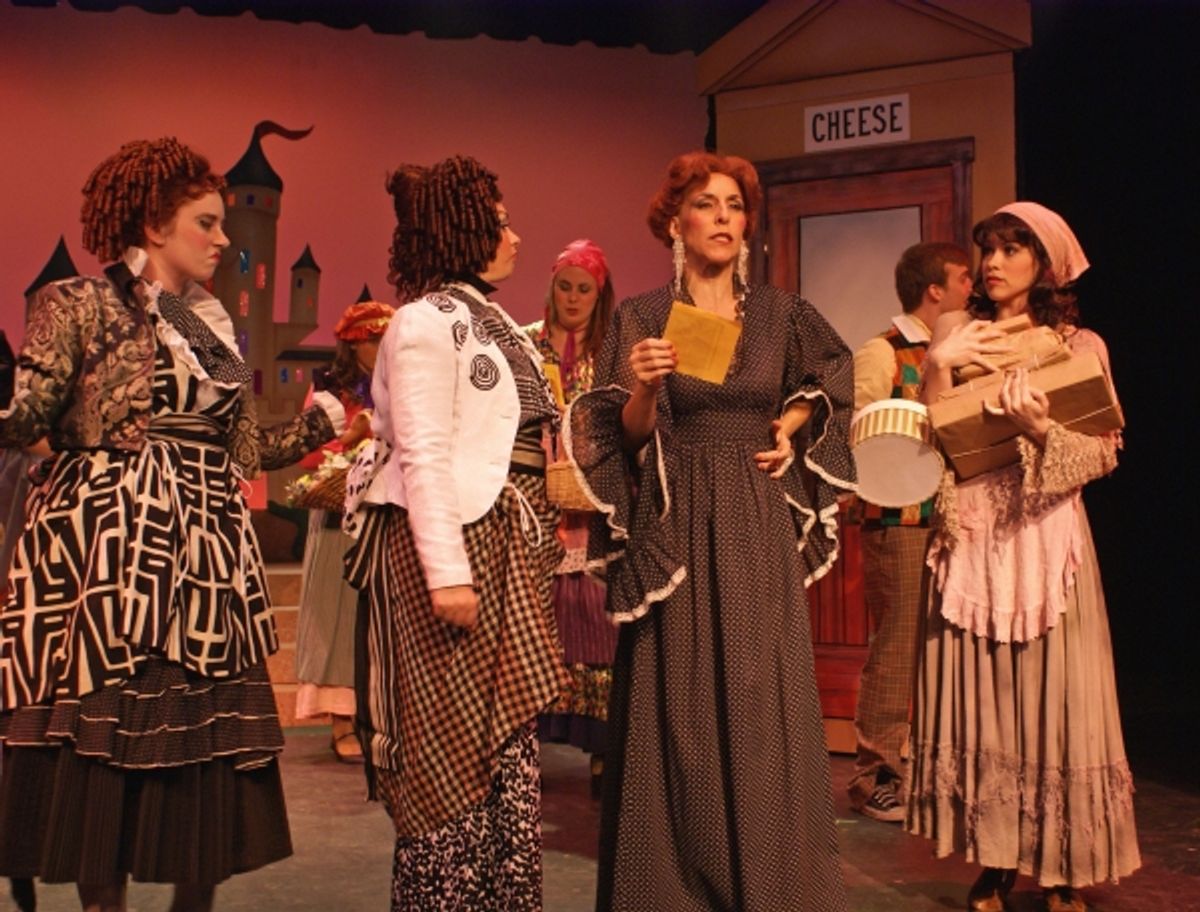 Miriam Henkel-Moellmann, Natalie Sparbeck, Penelope Alex and Annie Wessendarp (2 Step-sisters, Stepmother & Cinderella). at 