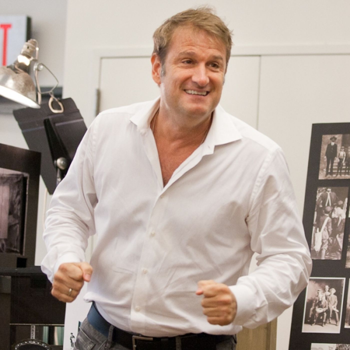 Photo Coverage: Cast and Creative Team of Paper Mill Playhouse's NEWSIES Meets the Press!  Image