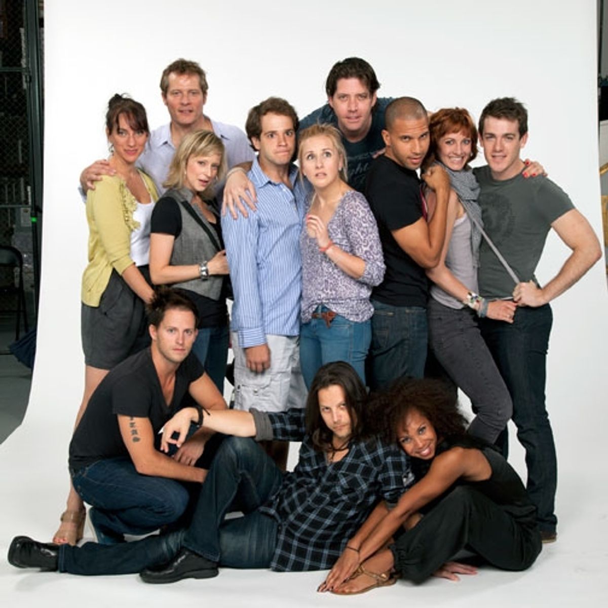 The cast of Richard O'Brien's The Rocky Horror Show at 