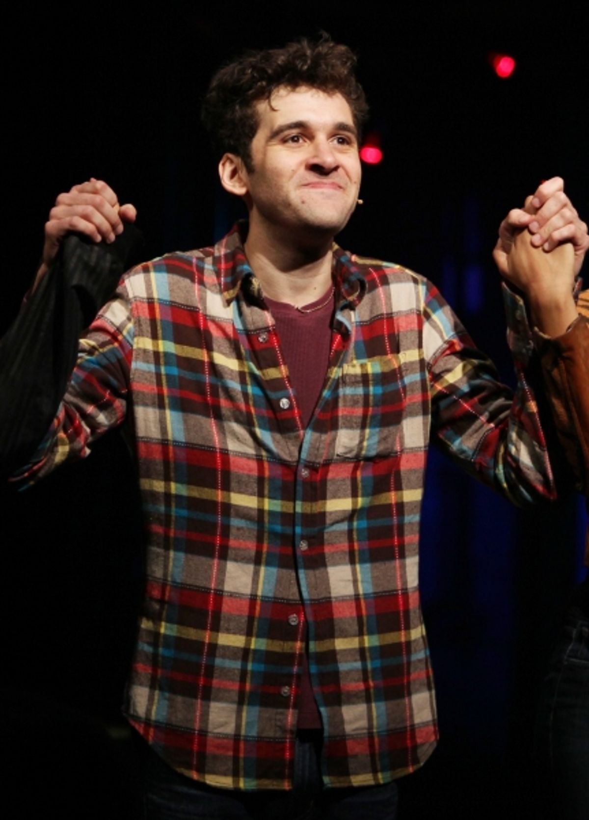 Adam Chanler-Berat during the Off-Broadway Opening Night Curtain Call for 'RENT' at the New World Stages in New York City. at 
