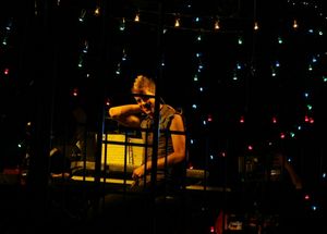 Conductor: Will Van Dyke during the Off-Broadway Opening Night Curtain Call for 'RENT Photo